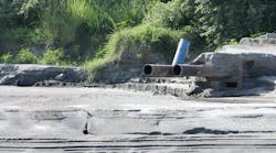 A coal ash dump.