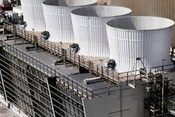 Evaporators for a thermal power plant in Texas. The state performed weatherization tests for hundreds of pieces of critical equipment, such as power plants, which can become inoperable in cold enough weather.