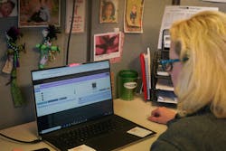 Karla Rust is updating equipment information in eSMART. Karla Rust is updating equipment information in eSMART.