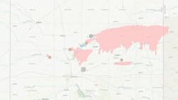 By late morning on Feb. 29, the fires in the Texas Panhandle had crossed into Oklahoma and grown larger than Rhode Island. By late morning on Feb. 29, the fires in the Texas Panhandle had crossed into Oklahoma and grown larger than Rhode Island.