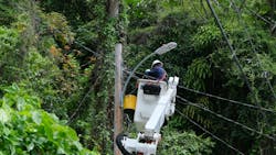 LUMA line workers install new streetlights, illuminating neighborhoods and enhancing safety for residents. LUMA line workers install new streetlights, illuminating neighborhoods and enhancing safety for residents.