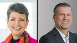 Lynn Good and Harry Sideris Lynn Good and Harry Sideris