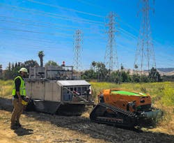 PG&E is testing BurnBot as an alternative to traditional land management techniques (such as using herbicides or mowers) around its facilities to clear vegetation, explore potential environmental and safety benefits, and determine opportunities to scale. PG&E is testing BurnBot as an alternative to traditional land management techniques (such as using herbicides or mowers) around its facilities to clear vegetation, explore potential environmental and safety benefits, and determine opportunities to scale.