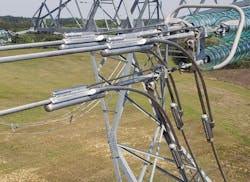 Power line dead-end on a Dominion line. Power line dead-end on a Dominion line.