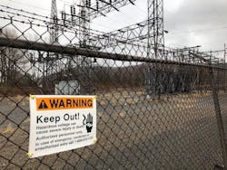 661404924b97ba001e049ab2 Substation Everlast Sign On Fence For Nyseg 2 Gr 661404924b97ba001e049ab2 Substation Everlast Sign On Fence For Nyseg 2 Gr