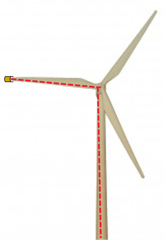 Current path for lightning discharges.