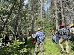 Field meetings have and continue to serve as a forum for discussing project goals and implementation priorities. Photo by D. Southard. Field meetings have and continue to serve as a forum for discussing project goals and implementation priorities. Photo by D. Southard.