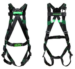 Female overhead apprentices for ComEd are testing the 2-in-1 body harness-belt from Buckingham Manufacturing. Female overhead apprentices for ComEd are testing the 2-in-1 body harness-belt from Buckingham Manufacturing.