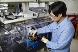 PNNL has designed and is testing a modular 1kW/1kWh vanadium redox flow battery with an optimized stack design. PNNL has designed and is testing a modular 1kW/1kWh vanadium redox flow battery with an optimized stack design.