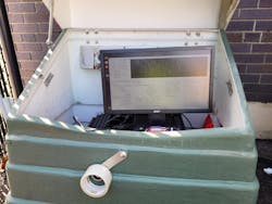 Finalist team's software monitoring thermal output from underground cables. Finalist team's software monitoring thermal output from underground cables.