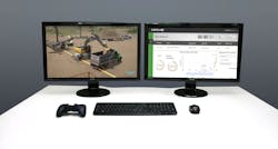 Intellia instructor desktop with drone view. Intellia instructor desktop with drone view.