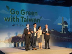 Left to right: Simon Wang, President & CEO of TAITRA; James Huang, Chairman of TAITRA; Cynthia Kiang, Director General of the International Trade Administration, MOEA; Honorary Ambassador Stan Shih, Founder & Honorary Chairman of Acer Group. Left to right: Simon Wang, President & CEO of TAITRA; James Huang, Chairman of TAITRA; Cynthia Kiang, Director General of the International Trade Administration, MOEA; Honorary Ambassador Stan Shih, Founder & Honorary Chairman of Acer Group.