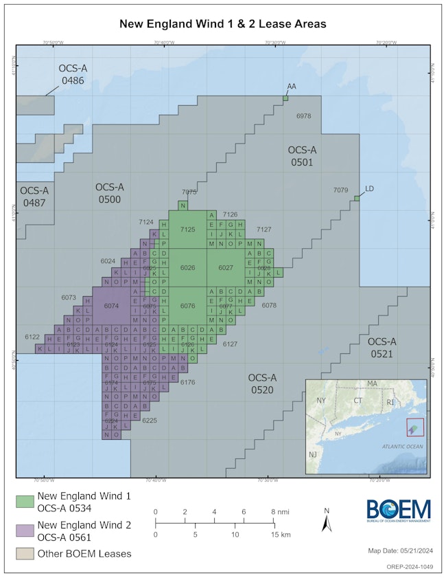 New England Wind 1 and 2 lease areas.