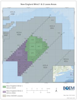 New England Wind 1 and 2 lease areas. New England Wind 1 and 2 lease areas.