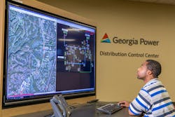Georgia Power’s Distribution Control Cener monitors smart devices and other technology allowing for greater visibility and enhancement of the self-healing network that’s designed to respond to power outages automatically and remotely, without having to roll a truck. More than 60% of the company’s distribution grid can now be considered “self-healing,” helping avoid thousands of power outages each year. Georgia Power’s Distribution Control Cener monitors smart devices and other technology allowing for greater visibility and enhancement of the self-healing network that’s designed to respond to power outages automatically and remotely, without having to roll a truck. More than 60% of the company’s distribution grid can now be considered “self-healing,” helping avoid thousands of power outages each year.