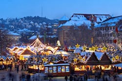 A Christmas market in Stuttgart A Christmas market in Stuttgart