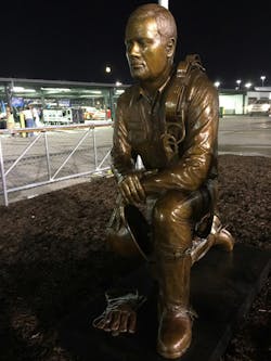 Chad Dubea commissioned both a bronze and a traveling statue to honor the memory of fallen lineworkers. Chad Dubea commissioned both a bronze and a traveling statue to honor the memory of fallen lineworkers.