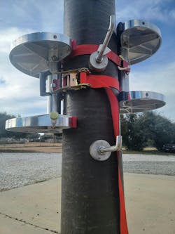 Lineworkers can install the StepUp in about 30 seconds to improve safety and ergonomics. Lineworkers can install the StepUp in about 30 seconds to improve safety and ergonomics.