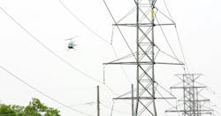 When power outages occur, electric utilities deploy skilled technicians via helicopters and drones to repair high-voltage transmission lines quickly. When power outages occur, electric utilities deploy skilled technicians via helicopters and drones to repair high-voltage transmission lines quickly.