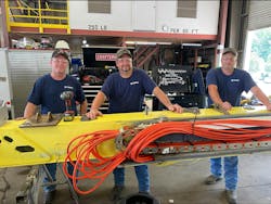 A rebuild is not the same as a transfer. When the Terex Services team in Birmingham, AL work on a rebuild unit for Coast Electric, it includes replacing the rotation bearing and leveling equipment, resealing all the cylinders, and replacing all hoses. A rebuild is not the same as a transfer. When the Terex Services team in Birmingham, AL work on a rebuild unit for Coast Electric, it includes replacing the rotation bearing and leveling equipment, resealing all the cylinders, and replacing all hoses.