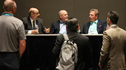 Session participants have opportunities to speak with presenters.