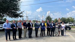 Company and local officials celebrate initial project that will harden more than five miles of power lines in Oak Park area. Company and local officials celebrate initial project that will harden more than five miles of power lines in Oak Park area.
