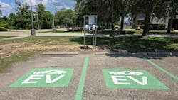The new EV charging stations at the Maritime Museum. The new EV charging stations at the Maritime Museum.