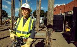 Nicole Taylor, a 2022 Lineworker Scholarship recipient, was working in a chiropractor office when she first learned about the scholarship program. Nicole Taylor, a 2022 Lineworker Scholarship recipient, was working in a chiropractor office when she first learned about the scholarship program.