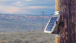 Gridware’s pole-mounted sensor. Gridware’s pole-mounted sensor.