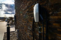 A Level 2 EV charger. Utilities are concerned about the impact of widespread EV charging, but AMI systems could help manage it. A Level 2 EV charger. Utilities are concerned about the impact of widespread EV charging, but AMI systems could help manage it.