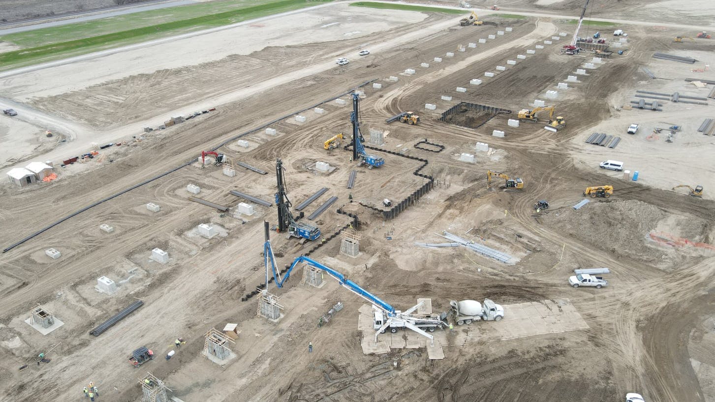 Hybar's Arkansas plant under construction