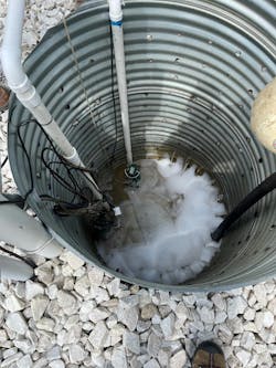 A sump can flushed out with surfactant. The team devised a solution to introduce a surfactant to mobilize the oil and cleanse the stone and filter liner. A sump can flushed out with surfactant. The team devised a solution to introduce a surfactant to mobilize the oil and cleanse the stone and filter liner.