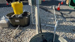 The decanter allows the water to be either discarded if it meets regulatory discharge limits or returned to the pit or another containment area. The decanter allows the water to be either discarded if it meets regulatory discharge limits or returned to the pit or another containment area.