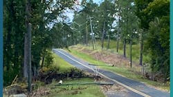 Hurricane Helene damage. Hurricane Helene damage.