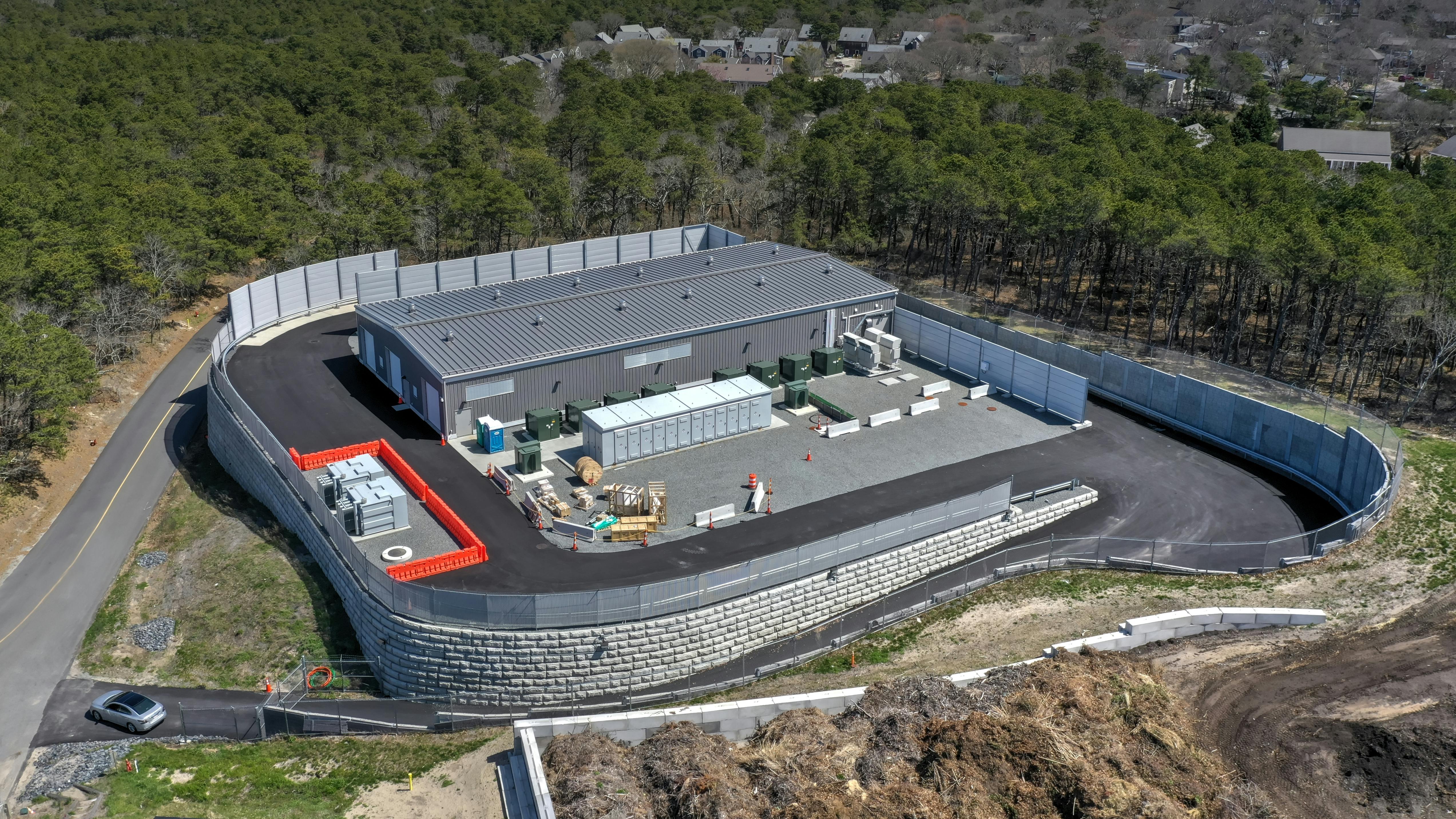 Outer Cape Battery Energy Storage System in Provincetown.