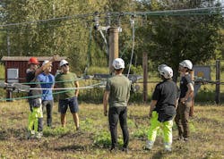 To ensure crews have the skills and knowledge to tackle any overhead equipment they might face in the field, E.ON has its own training camp for technicians and contractors. To ensure crews have the skills and knowledge to tackle any overhead equipment they might face in the field, E.ON has its own training camp for technicians and contractors.