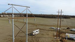 Loaded Steel H-frame structure during test, Loaded Steel H-frame structure during test,