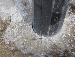 Steel pole resultant deflection at groundline, Steel pole resultant deflection at groundline,