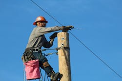 During the mystery events at the International Lineman’s Rodeo, the competitors must perform traditional line skills like they often do out in the field. During the mystery events at the International Lineman’s Rodeo, the competitors must perform traditional line skills like they often do out in the field.