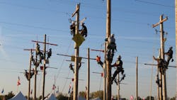 Soon after the sunlight first spilled over the Rodeo grounds, the journeyman teams got to work on their first event. Soon after the sunlight first spilled over the Rodeo grounds, the journeyman teams got to work on their first event.