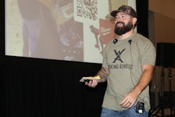 Dylon Koch from the Working Athlete educated lineworkers on the dangers of dehydration and the importance of taking care of their health and their bodies to be able to stay active in the field. Dylon Koch from the Working Athlete educated lineworkers on the dangers of dehydration and the importance of taking care of their health and their bodies to be able to stay active in the field.