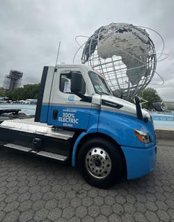 Freightliner eCascadia was latest addition to Con Edison’s fleet in 2024. Freightliner eCascadia was latest addition to Con Edison’s fleet in 2024.