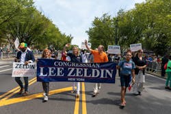 Alison Esposito and Lee Zeldin march in Brooklyn, New York in 2022. Zeldin is Trump’s pick to serve as EPA Administrator. Alison Esposito and Lee Zeldin march in Brooklyn, New York in 2022. Zeldin is Trump’s pick to serve as EPA Administrator.