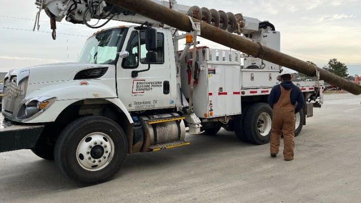 SWEPCO crews prepare for impact of Winter Storm Cora on Thursday, Jan. 9, 2025.