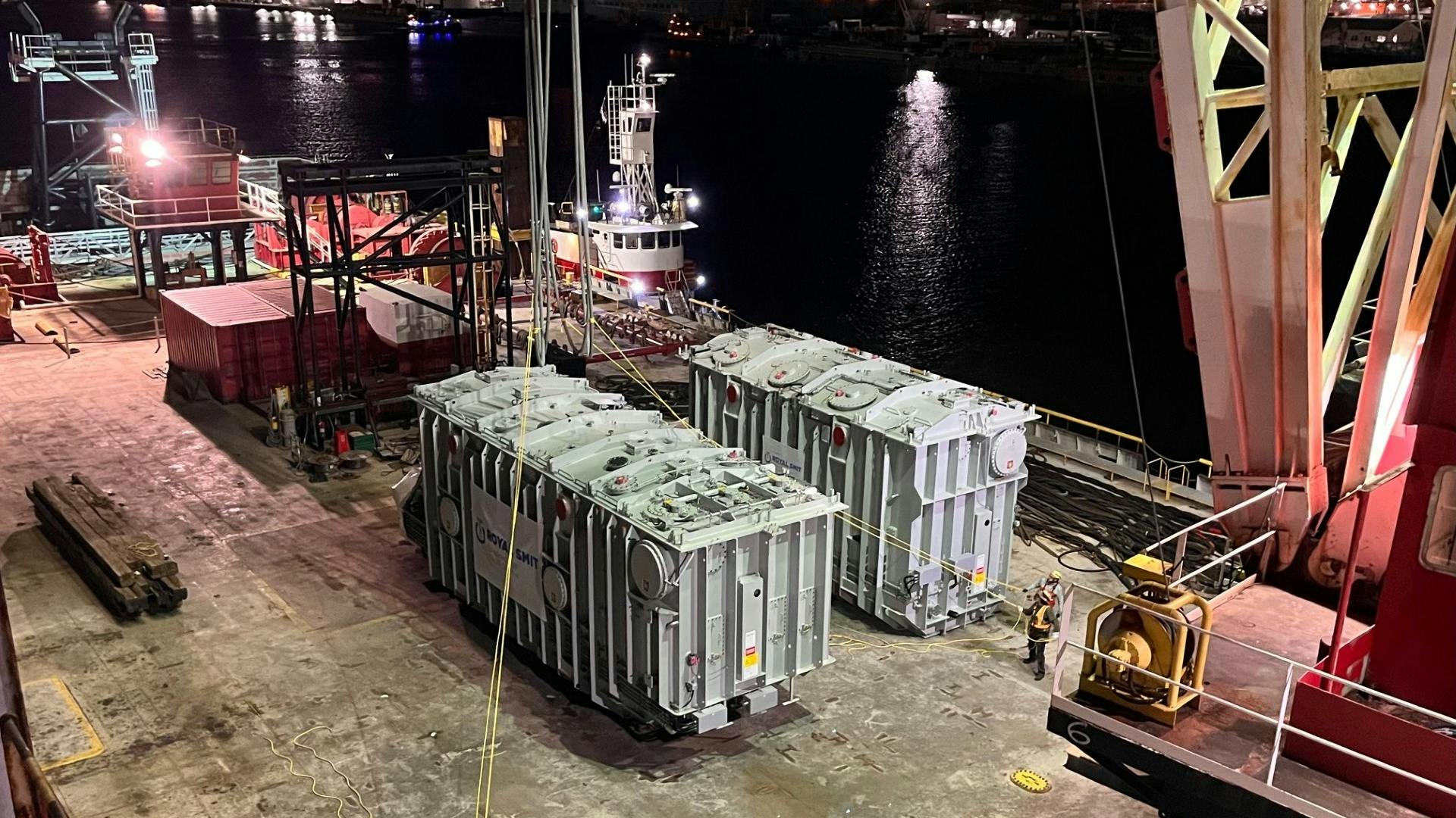 PAR equipment arrives at Dover Station site and begins installation process.