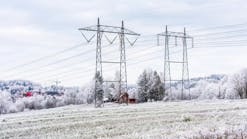 Transmission lines near Skedsmo, a municipality in Akershus County, Norway. Transmission lines near Skedsmo, a municipality in Akershus County, Norway.