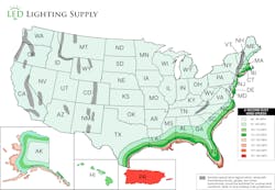 U.S. map of epa wind rating U.S. map of epa wind rating