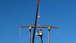 Summer construction on Tri-State's Burlington-to-Lamar transmission line project. Summer construction on Tri-State's Burlington-to-Lamar transmission line project.