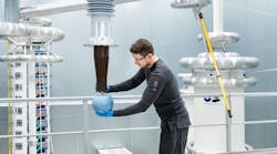 Testing at a Hitachi Energy Transformer components factory. Testing at a Hitachi Energy Transformer components factory.