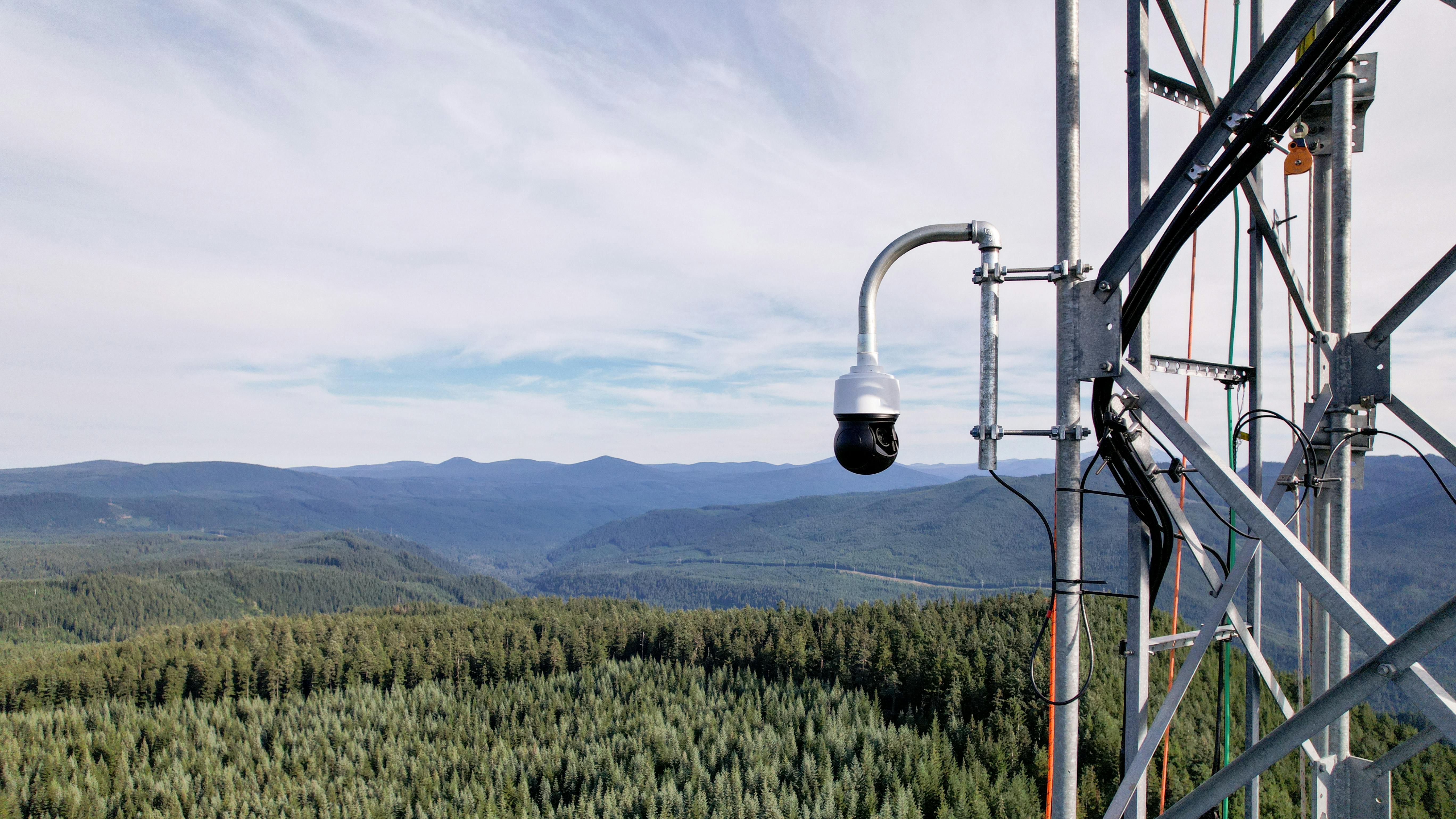 A Pano AI camera keeps watch over a section of PGE&rsquo;s service area. As part of our wildfire mitigation efforts, PGE has installed a network of Pano AI cameras in high fire risk zones that provide real-time information and situational awareness. This information helps PGE and partner agencies coordinate a fast, informed response to wildfires before they escalate, safeguarding lives, communities and the environment.